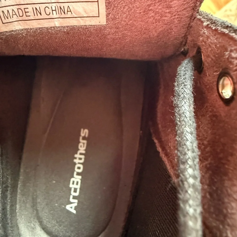 ArcBrothers Leather Chelsea Lace Up Boots